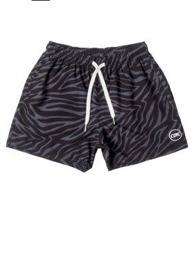 Cove Black Zebra Shorts, 30W, 5" Inseam, EUC